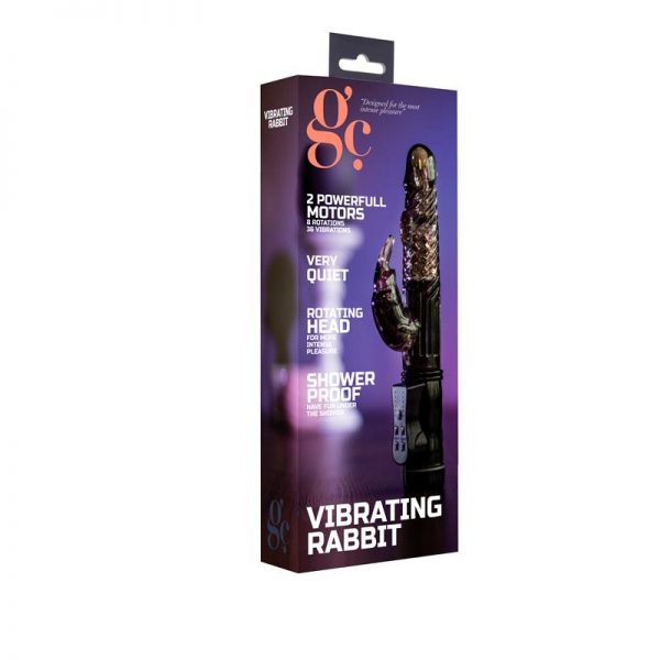 Shots Vibrating Rabbit Negro de calidad