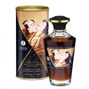 Shunga Aceite de Masaje Efecto Calor Aroma a Creamy Latte barato