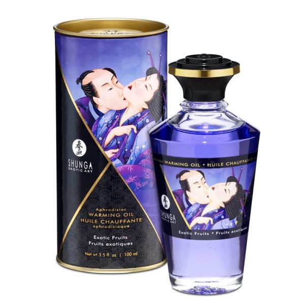 Shunga Aceite de Masaje Efecto Calor Aroma a Frutas Exóticas barato