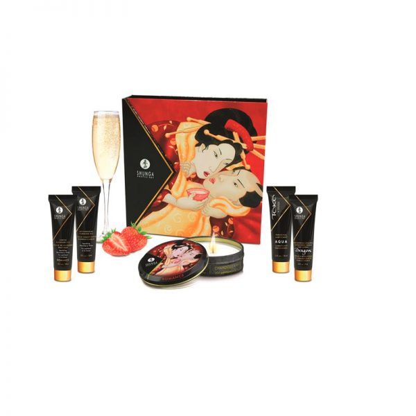 Shunga Kit Secretos de una Geisha Vino Espumoso de calidad