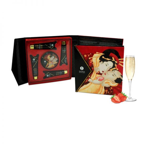 Shunga Kit Secretos de una Geisha Vino Espumoso marca SHUNGA