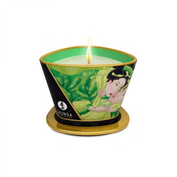 Shunga Vela de Masaje Verde Exótico barato