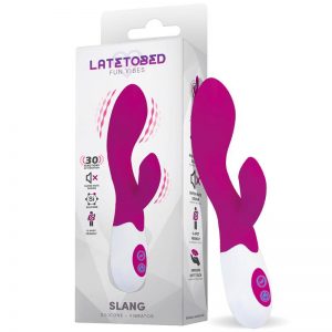 Slang Vibrador con Estimulador USB Silicona de la marca LATETOBED