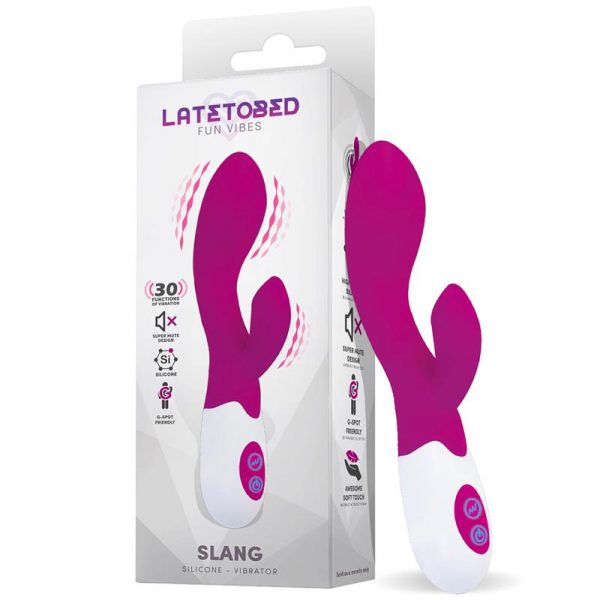 Slang Vibrador con Estimulador USB Silicona de la marca LATETOBED
