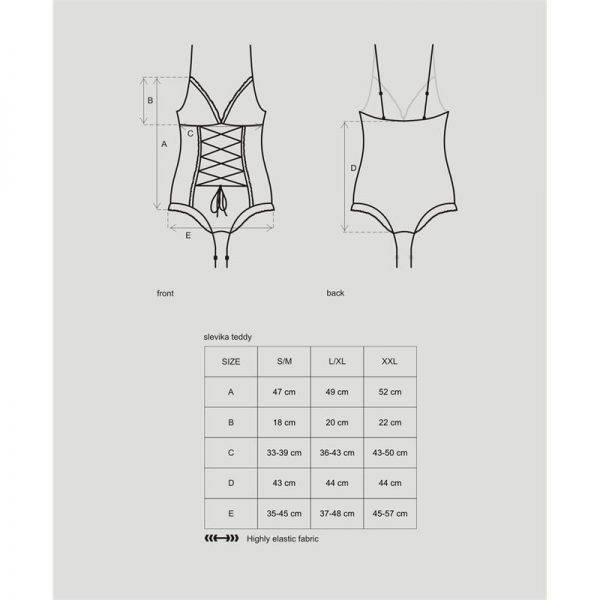 venta de Slevika Body Negro en tienda erótica online