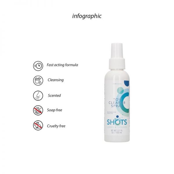 Spray Limpiador 150 ml de la tienda erótica web www.tiendaeroticaweb.es