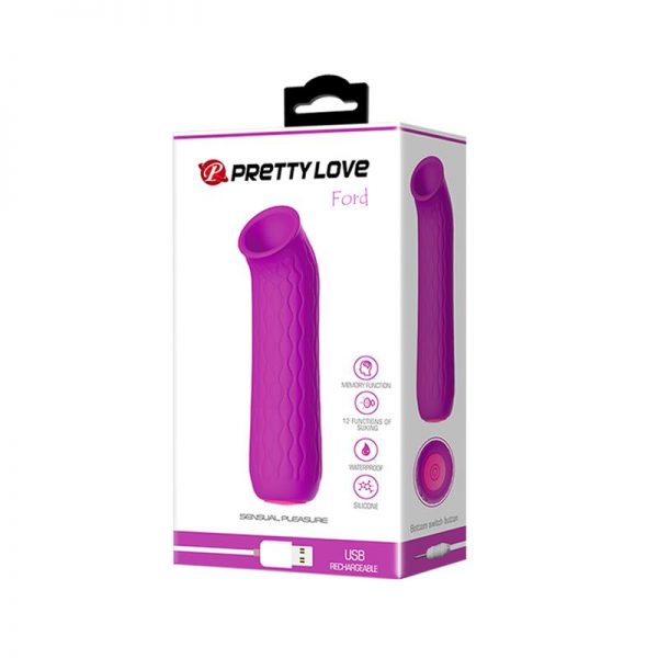 Succionador Ford USB Silicona Purpura en www.tiendaeroticaweb.es