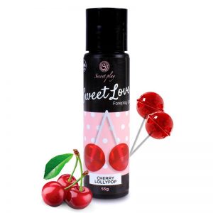 Sweet Love Lubricante Cereza Lollipop 60 ml diseñado por la marca SECRET PLAY
