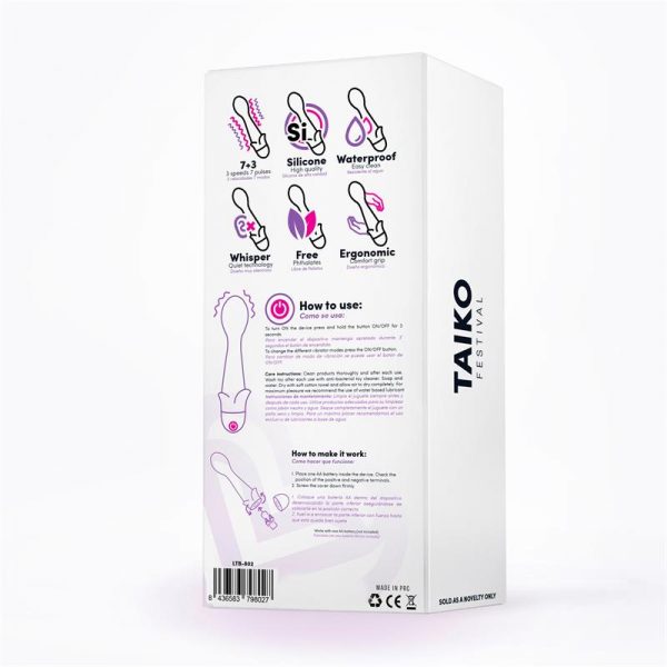 Taiko Vibrador Silicona Púrpura de calidad y barato