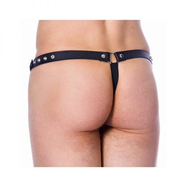 Tanga de Cuero Ajustable con Abertura de calidad