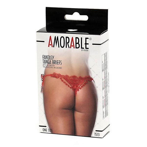 comprar Tanga Fantasía Rojo Talla Unica en sex shop online