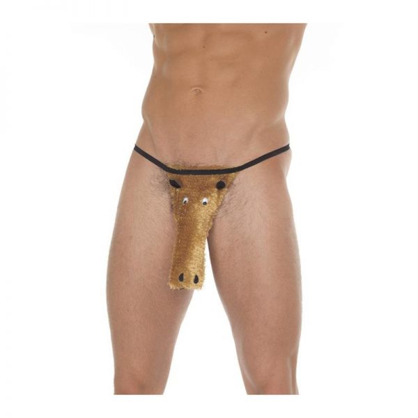 Tanga Marróny Negro Talla Única de la marca AMORABLE