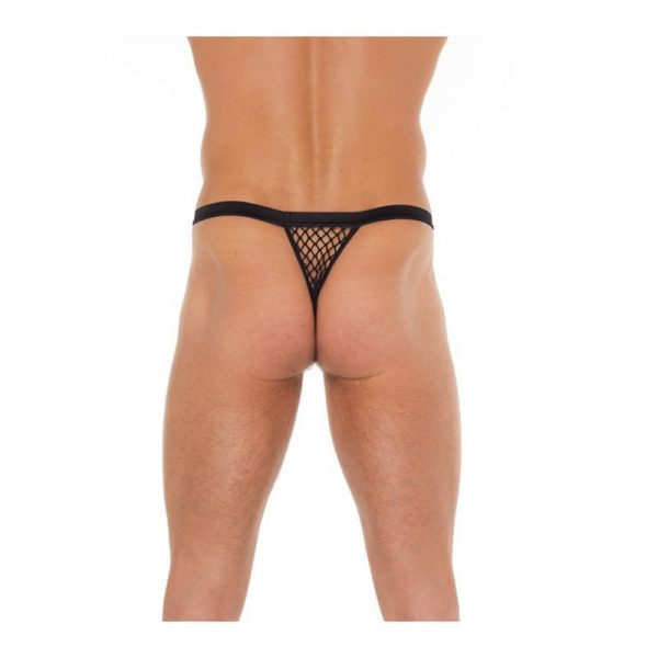 Tanga Rejilla Negro Talla Única fabricado por AMORABLE