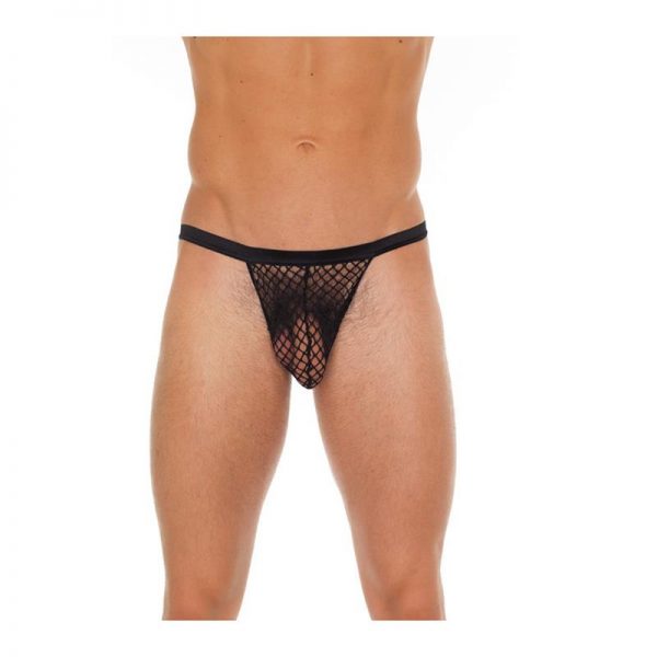 Tanga Rejilla Negro Talla Única de la marca AMORABLE