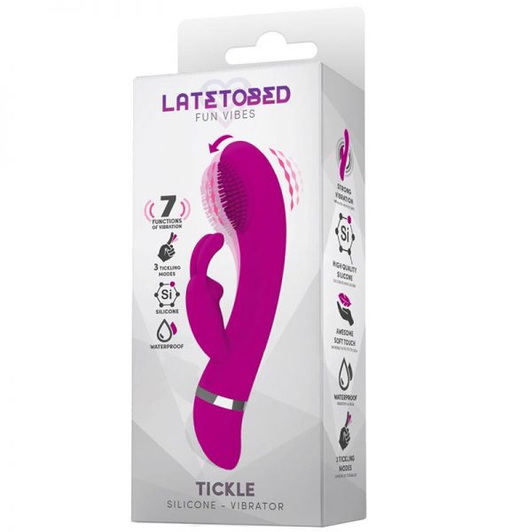 Tickle Vibrador con Cosquilleo Impermeable Silicona fabricado por LATETOBED