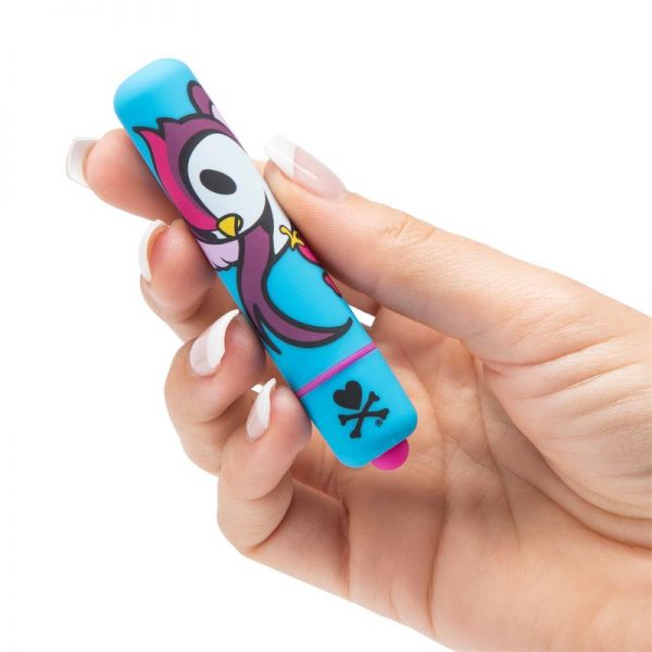 tokidoki Single Speed Mini Bullet Skull Vibrador pájaro Azul barato