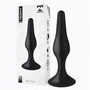 Trophy Plug Anal 15 cm Silicona Negro diseñado por la marca TARDENOCHE