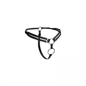 Unity Arnés Doble Penetración Negro diseñado por la marca STRAP U