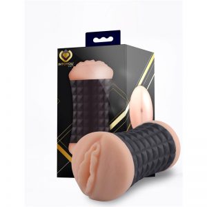 Vass Masturbador Doble Vagina-Ano Silicona Negro de la marca INTOYOU P LINE