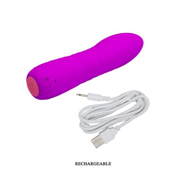 Vibrador Abner USB Silicona Purpura de calidad y barato