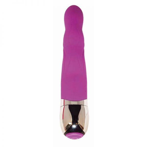 Vibrador Alia Purpura Silicona 17.5 x 3.2 cm diseñado por la marca OHH TOYS