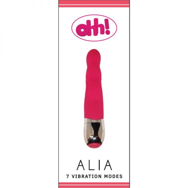 comprar Vibrador Alia Rojo Silicona 17.5 x 3.2 cm barato y de calidad