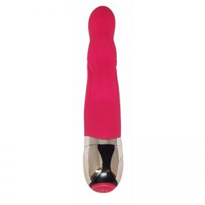 Vibrador Alia Rojo Silicona 17.5 x 3.2 cm diseñado por la marca OHH TOYS