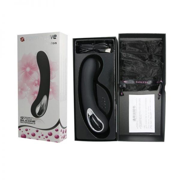 Vibrador Alston Negro de la marca PRETTYLOVE