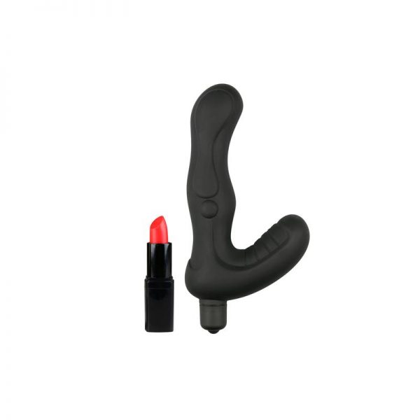 Vibrador Anal Estimulador Perineo Silicona- Negro de calidad y barato