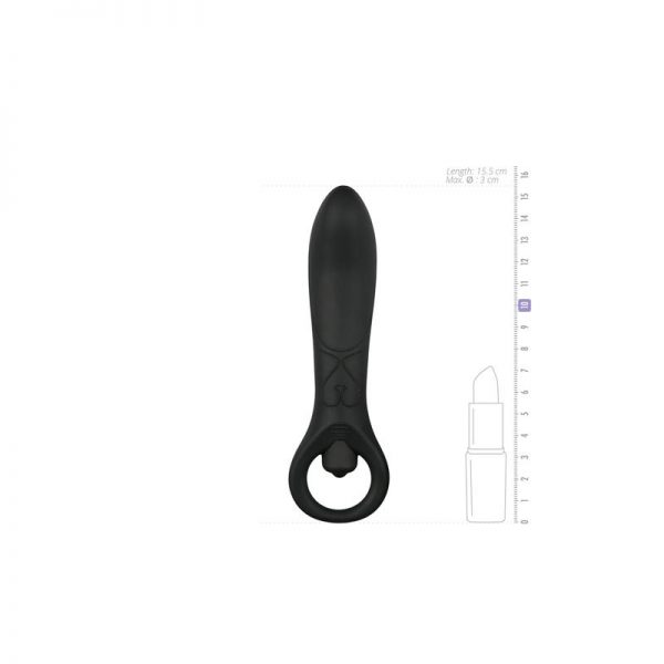 Vibrador Anal Silicona - Negro de calidad y barato