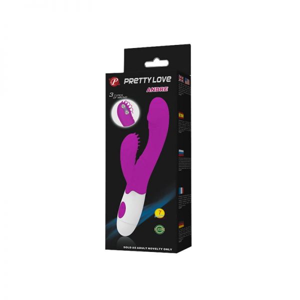 Vibrador Andre Color Púrpura de la marca PRETTYLOVE