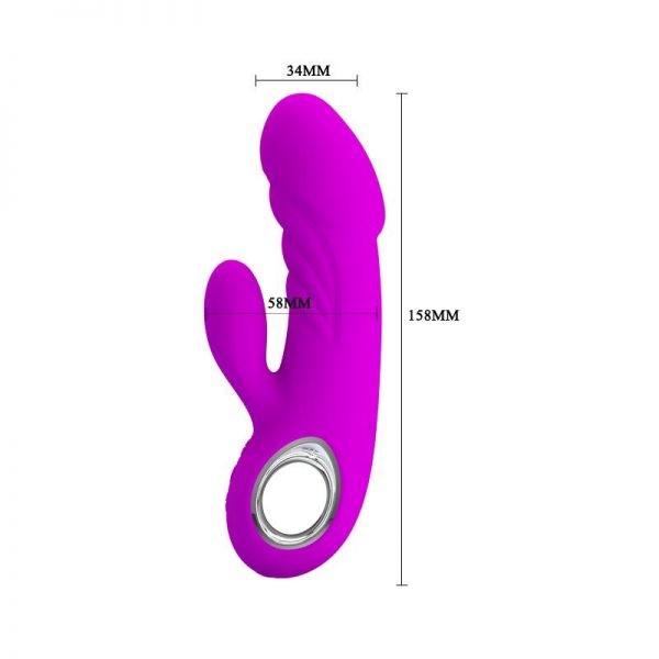 Vibrador Ansel USB Silicona Purpura barato