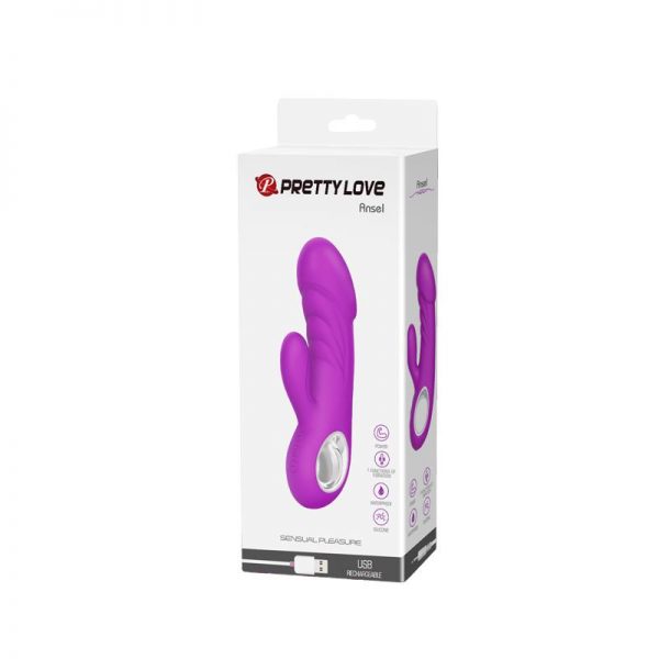 Vibrador Ansel USB Silicona Purpura de calidad