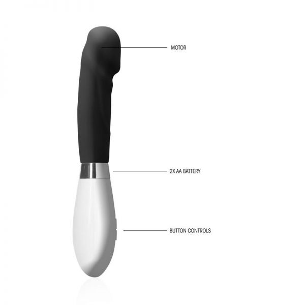 Vibrador Asopus Negro de la tienda erótica web www.tiendaeroticaweb.es