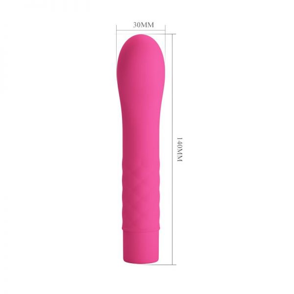 Vibrador Atlas Silicona Rosa diseñado por la marca PRETTYLOVE