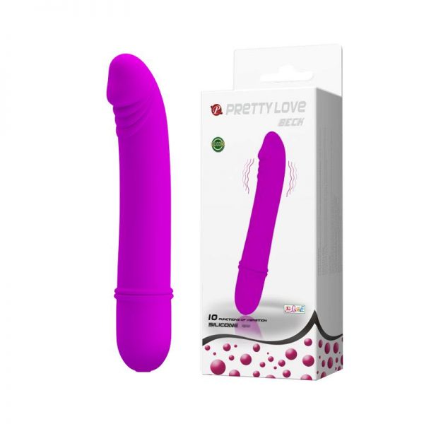 Vibrador Beck Color Púrpura diseñado por la marca PRETTYLOVE