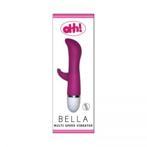 Vibrador Bella Rosa Silicona 17 x 3.5 cm diseñado por la marca OHH TOYS