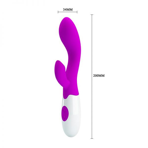 Vibrador Brighty Color Púrpura fabricado por PRETTYLOVE