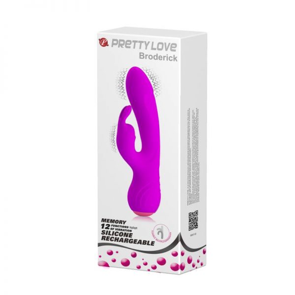Vibrador Broderick Silicona Medica 17.9 x 4.2 cm marca PRETTYLOVE