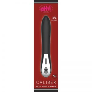 Vibrador Caliber Silicona 22 x 4.6 cm Negro diseñado por la marca OHH TOYS DELUXE