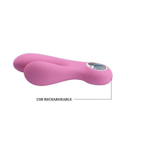 Vibrador Canrol USB Silicona Rosa Suave de la tienda erótica web www.tiendaeroticaweb.es