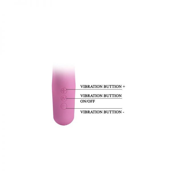 Vibrador Canrol USB Silicona Rosa Suave diseñado por la marca PRETTYLOVE