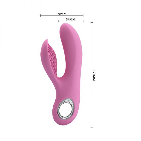 Vibrador Canrol USB Silicona Rosa Suave barato