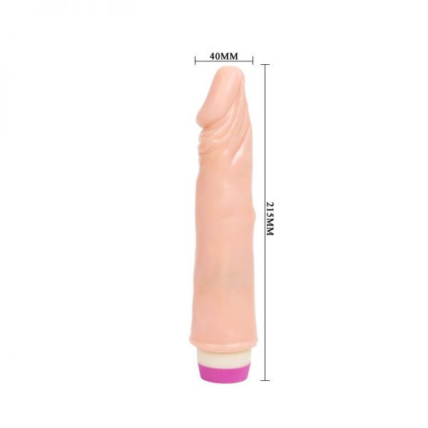 Vibrador Color Natural 21.5 cm en www.tiendaeroticaweb.es