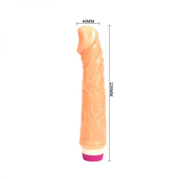 Vibrador Color Natural 22 cm en www.tiendaeroticaweb.es
