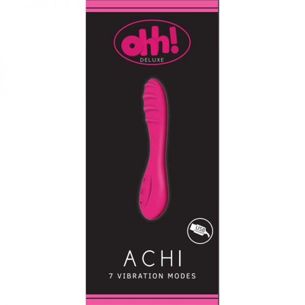 comprar Vibrador con Calor Achi Rosa Silicona 19 x 3.5 cm barato y de calidad