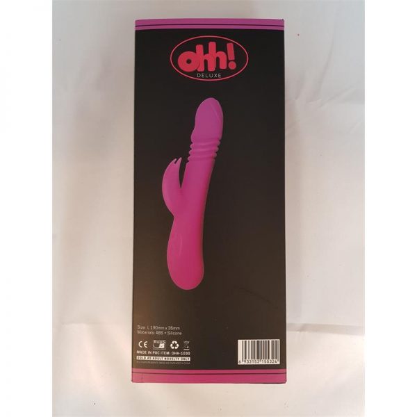Vibrador con Movimiento Ella Purpura Silicona 19 x 3.5 cm de la tienda erótica web www.tiendaeroticaweb.es