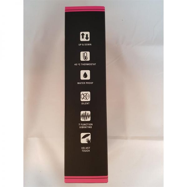 Vibrador con Movimiento Ella Rosa Silicona 19 x 3.5 cm de la tienda erótica web www.tiendaeroticaweb.es