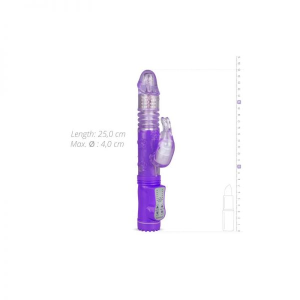 Vibrador Percutador y Bolas Rotadoras Púrpura diseñado por la marca EASYTOYS