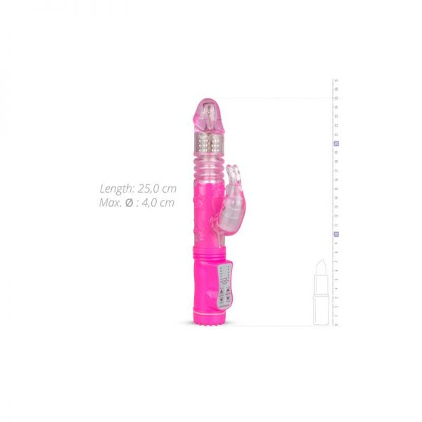 Vibrador Percutador y Bolas Rotadoras Rosa de calidad